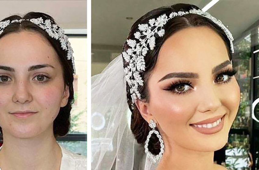  Превращение в невесту: фото женщин до и после свадебного макияжа