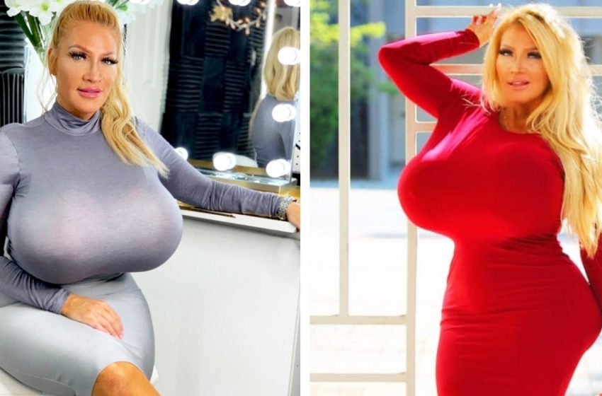  «Нереальные размеры!»: 53-летняя модель с невероятно большими формами показала фото в боди?
