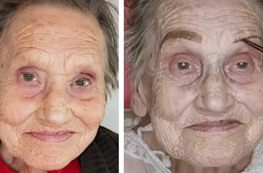  Мастер своего дела: внучка омолодила 80-летнюю бабушку с помощью косметики